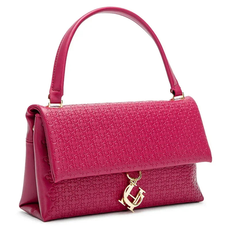 The Signature Top-Handle Flap Bag | Pebbled Texture