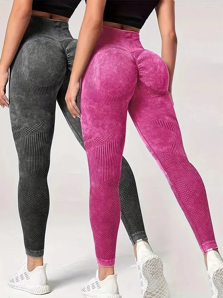 The Viral "Peach Lift" Seamless Leggings | Tie-Dye Series