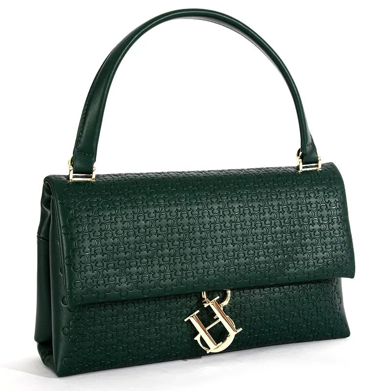 The Signature Top-Handle Flap Bag | Pebbled Texture