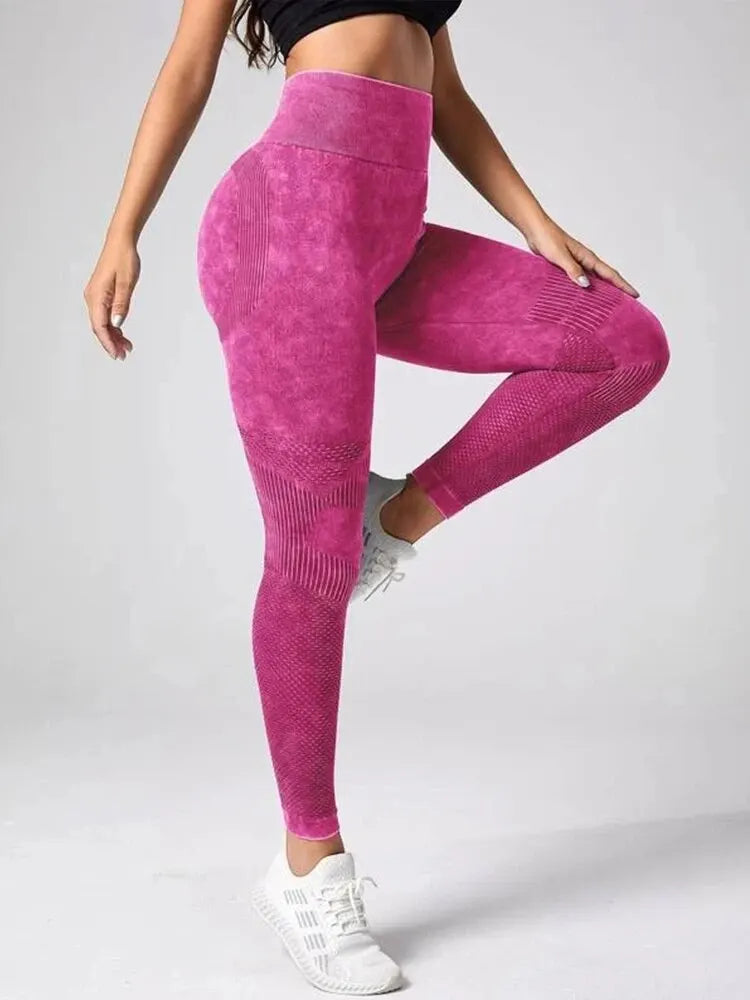 The Viral "Peach Lift" Seamless Leggings | Tie-Dye Series