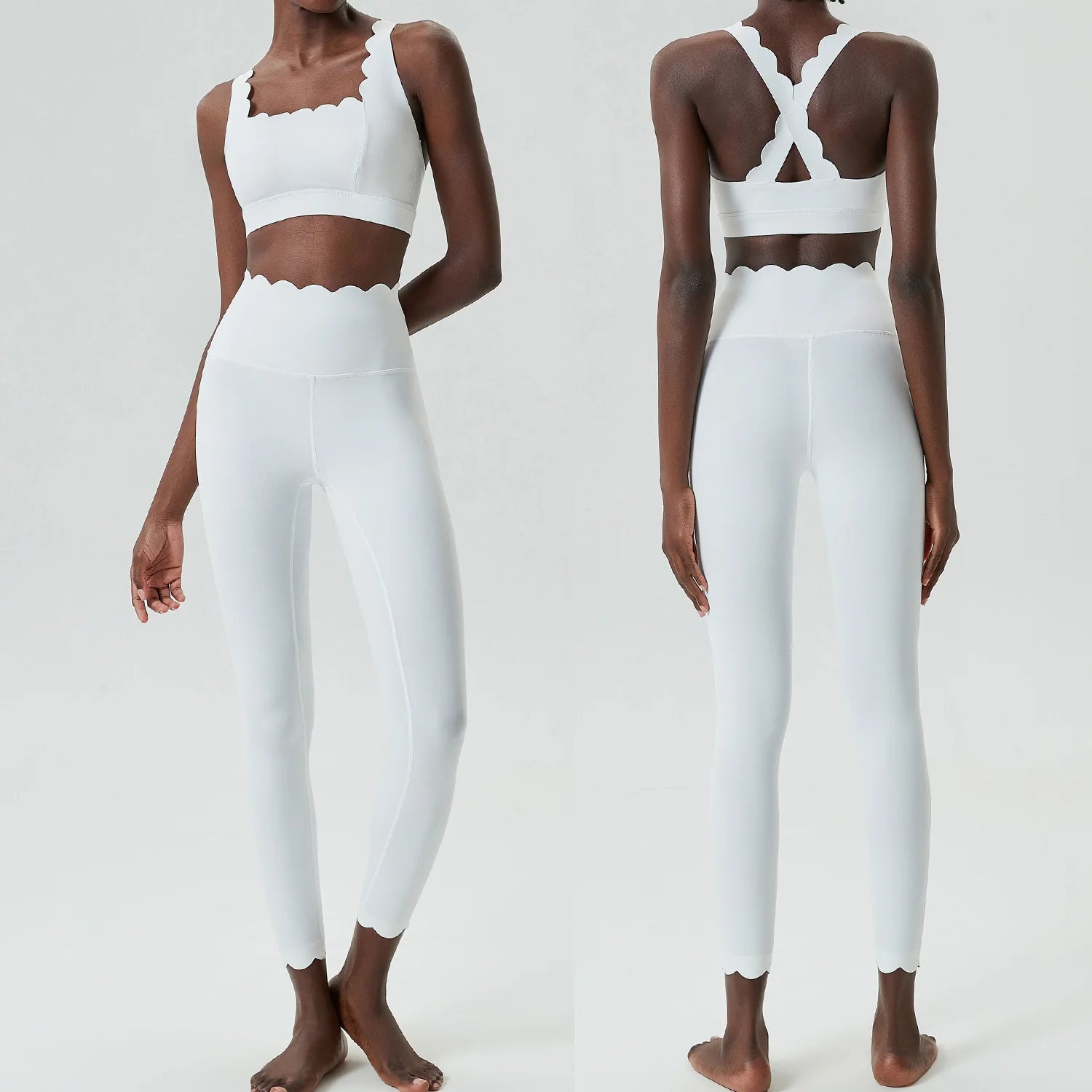 Pro-Flex Nylon Activewear Set | High Impact Cross-Back