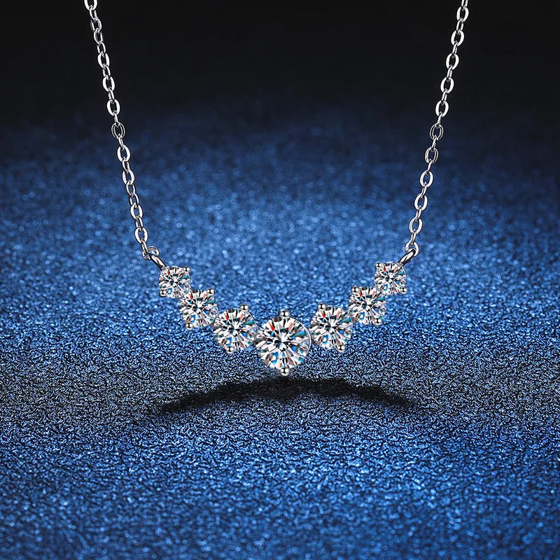 he Radiant Smile Necklace | 1.7ct Moissanite & 925 Silver
