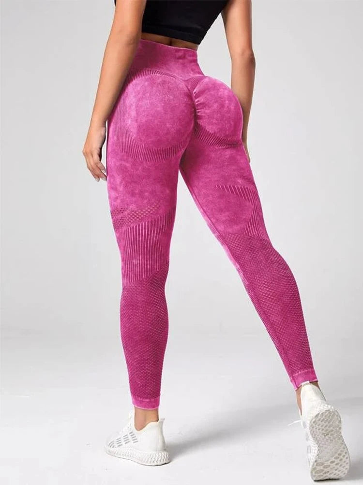 The Viral "Peach Lift" Seamless Leggings | Tie-Dye Series